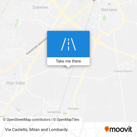 Via Castello map