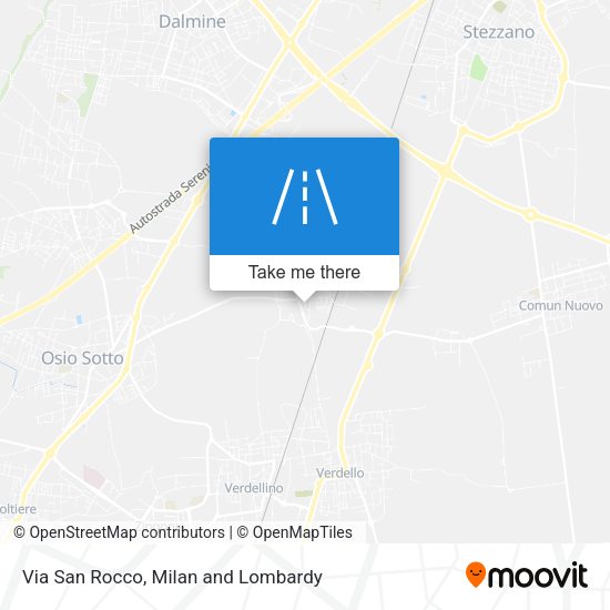 Via San Rocco map