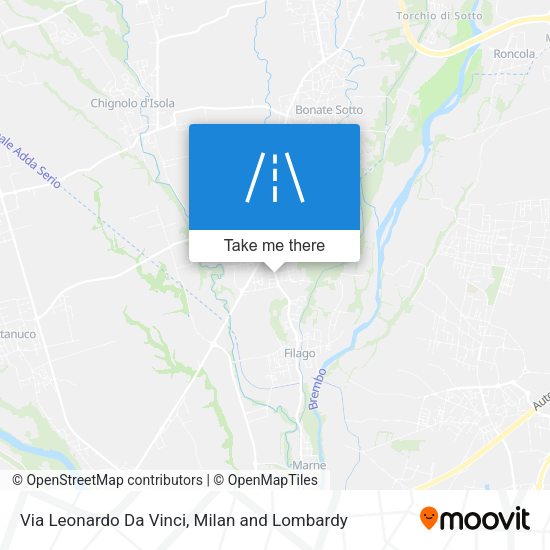 Via Leonardo Da Vinci map