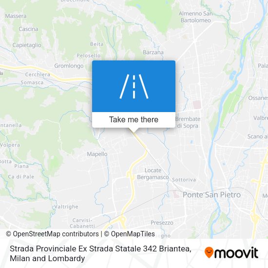 Strada Provinciale Ex Strada Statale 342 Briantea map