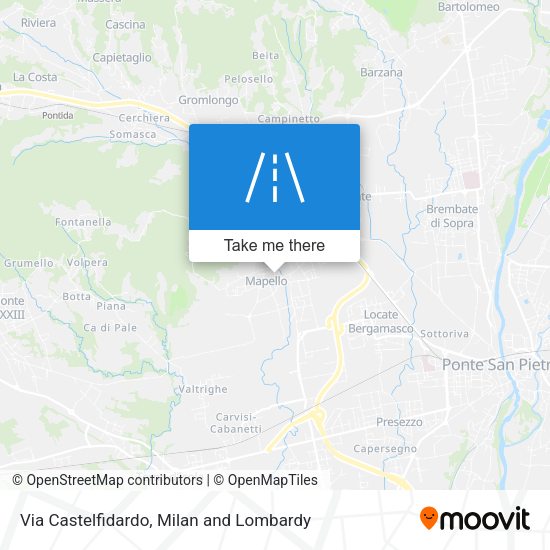 Via Castelfidardo map