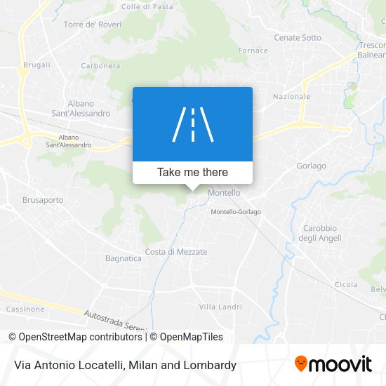 Via Antonio Locatelli map