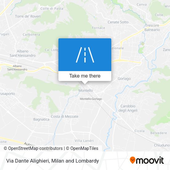 Via Dante Alighieri map