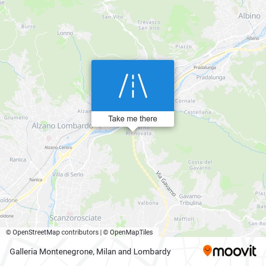 Galleria Montenegrone map