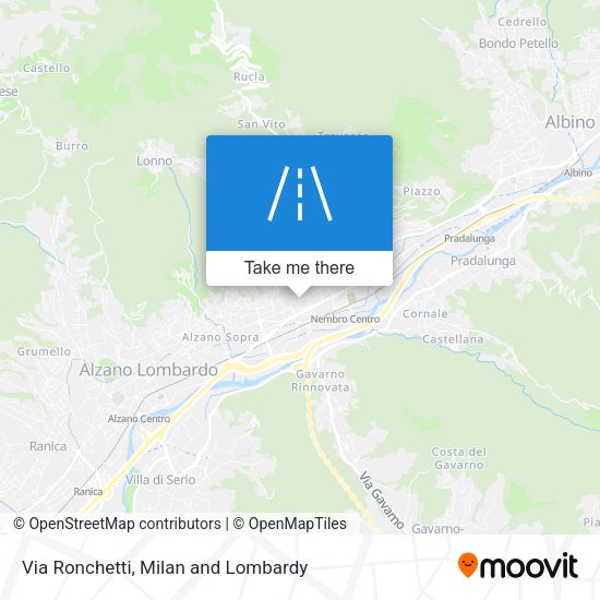 Via Ronchetti map