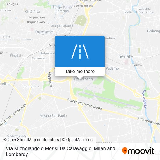 Via Michelangelo Merisi Da Caravaggio map