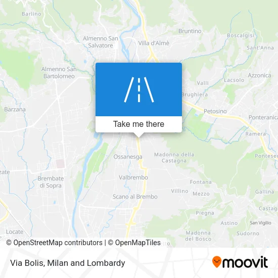 Via Bolis map