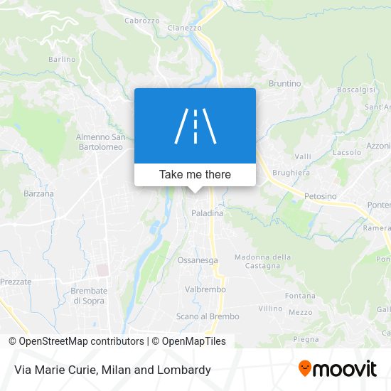 Via Marie Curie map