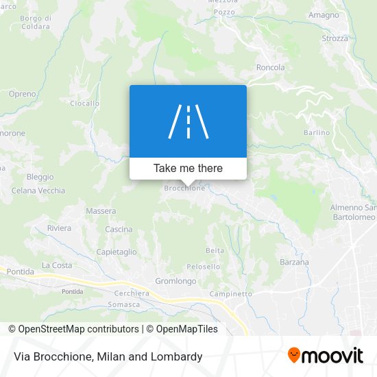 Via Brocchione map