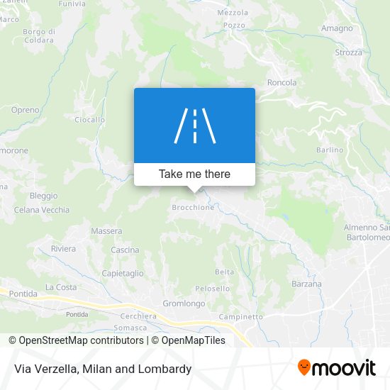 Via Verzella map