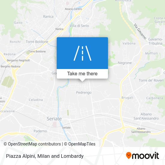 Piazza Alpini map