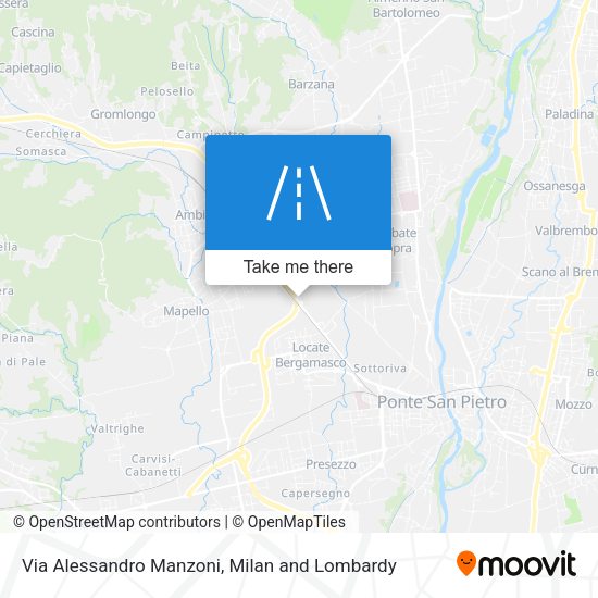 Via Alessandro Manzoni map