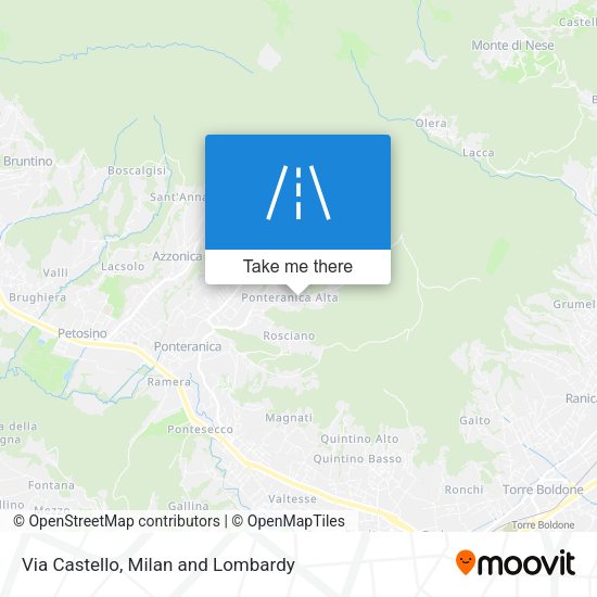 Via Castello map
