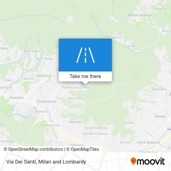 Via Dei Santi map
