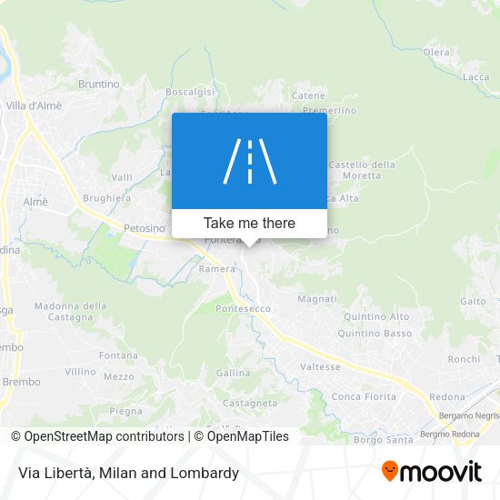 Via Libertà map