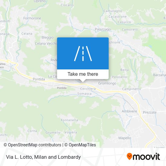 Via L. Lotto map