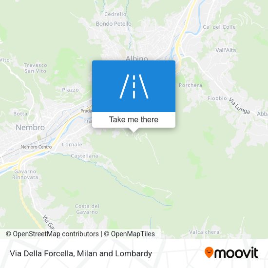 Via Della Forcella map