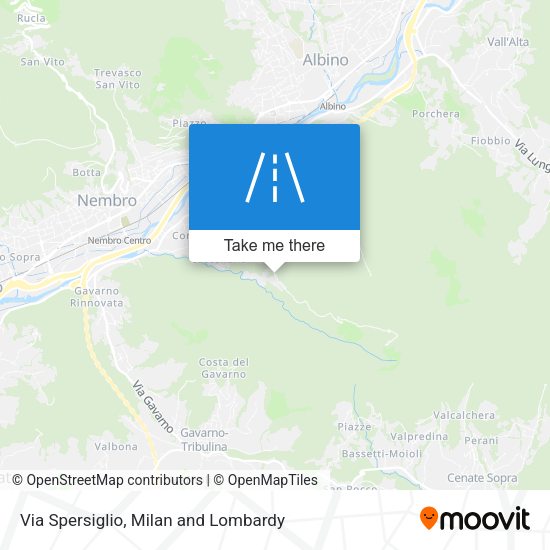 Via Spersiglio map