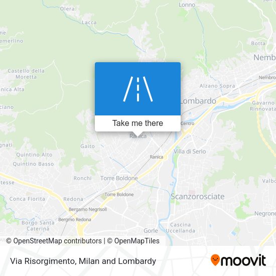 Via Risorgimento map