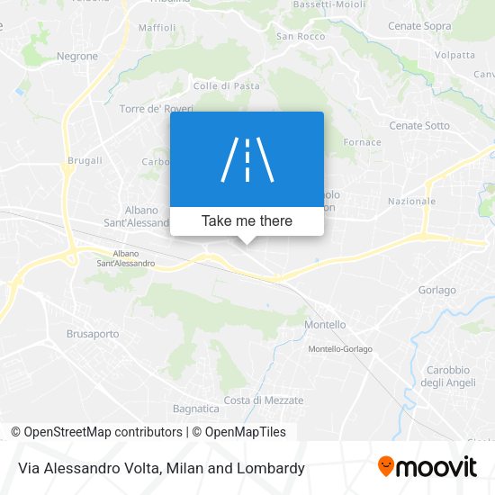 Via Alessandro Volta map