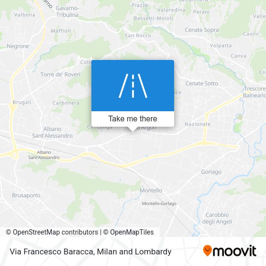 Via Francesco Baracca map