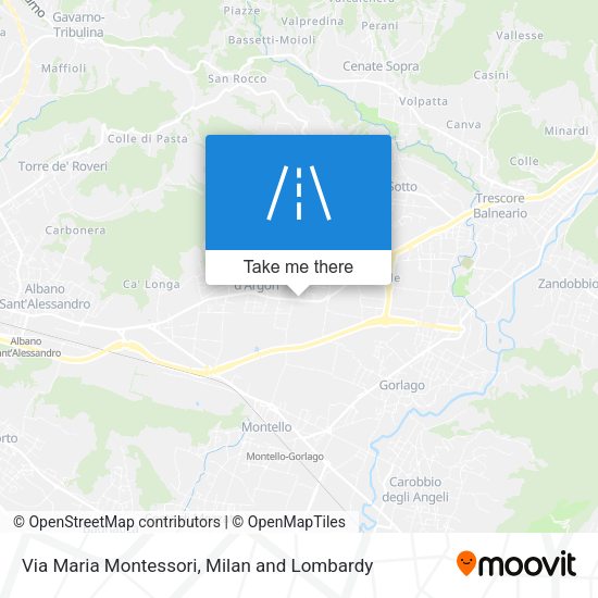 Via Maria Montessori map