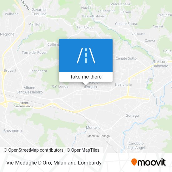 Vie Medaglie D'Oro map