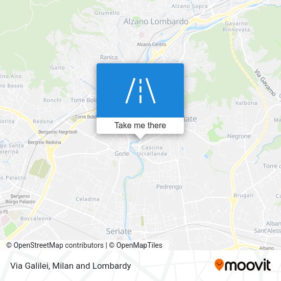 Via Galilei map