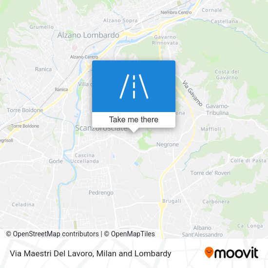 Via Maestri Del Lavoro map