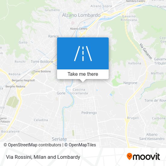 Via Rossini map