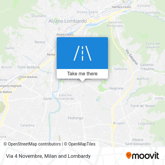Via 4 Novembre map