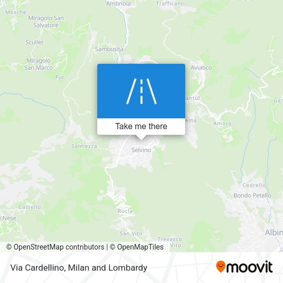 Via Cardellino map