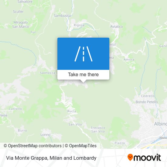 Via Monte Grappa map