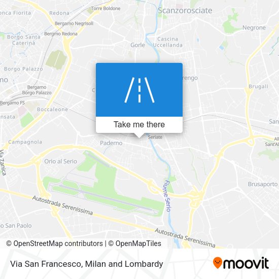 Via San Francesco map