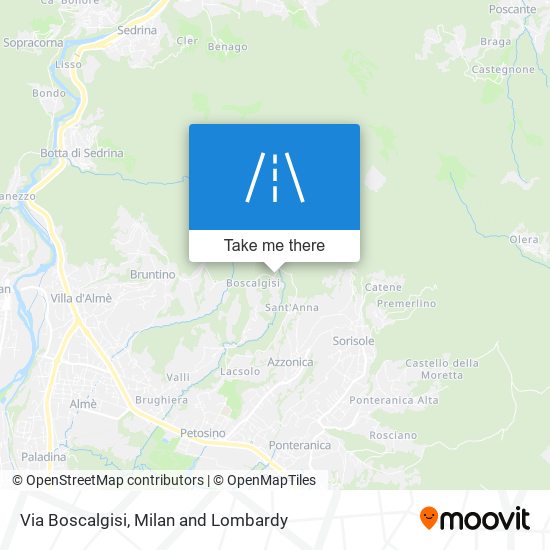 Via Boscalgisi map