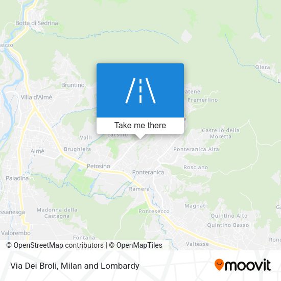 Via Dei Broli map