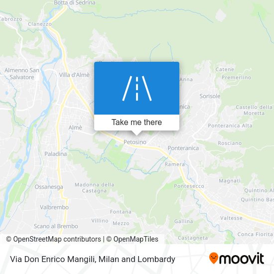 Via Don Enrico Mangili map