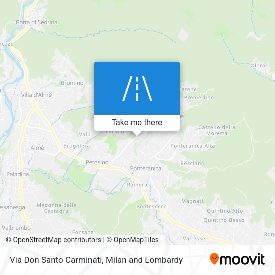 Via Don Santo Carminati map
