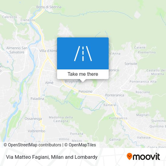 Via Matteo Fagiani map