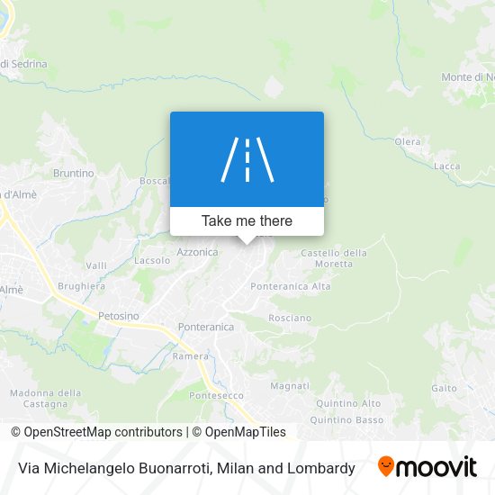 Via Michelangelo Buonarroti map