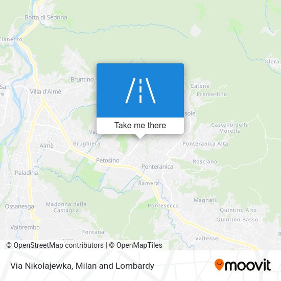 Via Nikolajewka map
