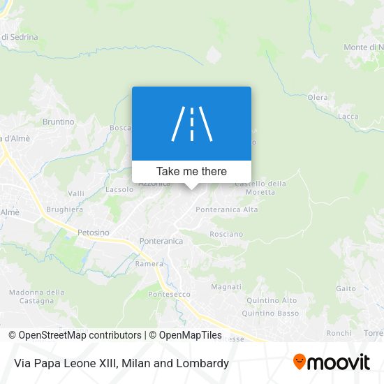 Via Papa Leone XIII map
