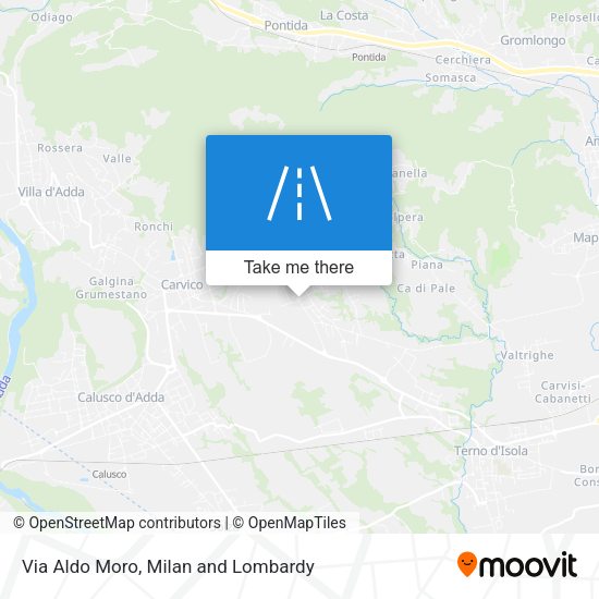 Via Aldo Moro map