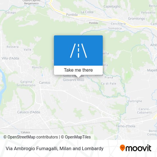 Via Ambrogio Fumagalli map