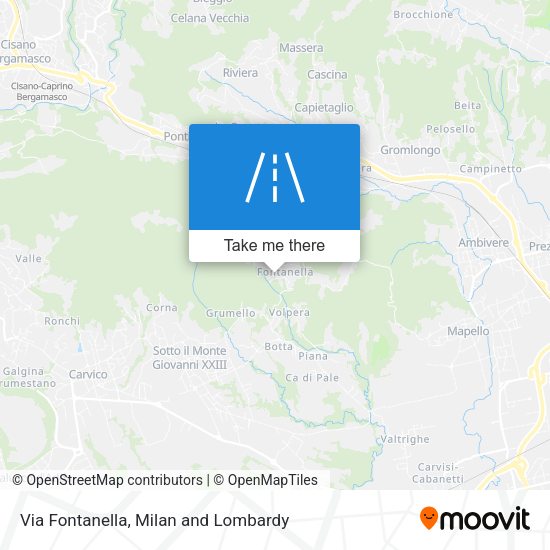 Via Fontanella map
