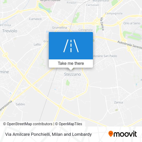 Via Amilcare Ponchielli map