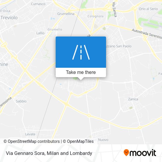 Via Gennaro Sora map