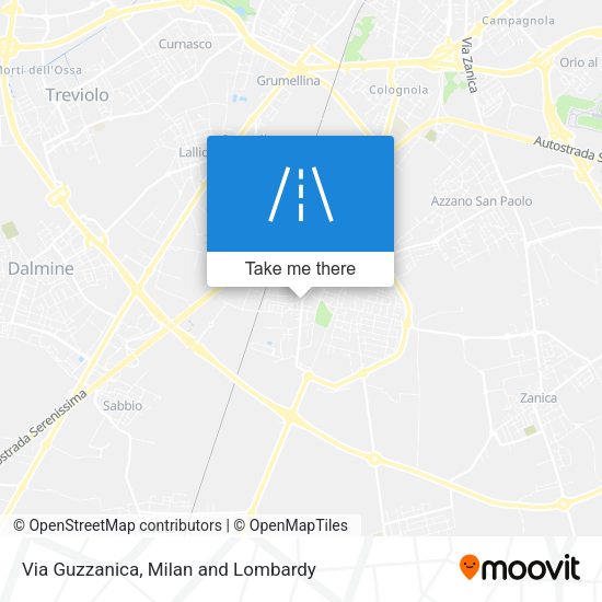 Via Guzzanica map