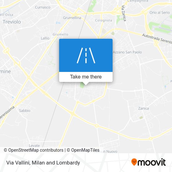 Via Vallini map