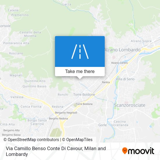 Via Camillo Benso Conte Di Cavour map